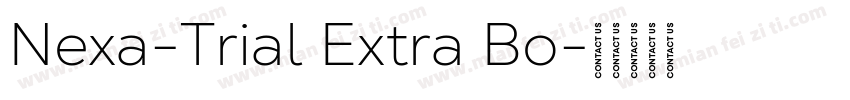 Nexa-Trial Extra Bo字体转换